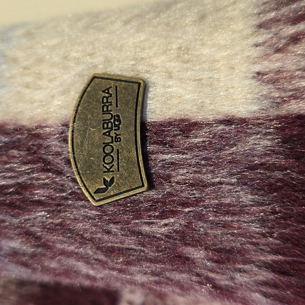 Ugg Koolaburra Plaid Mid Length Coat Shacket Jacket Removable Fur Collar - Picture 14 of 16